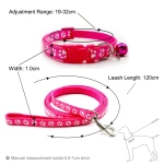 1pc Cute Dog Leash and Collar Set 1.2M for Puppy Cat Traction Rope Dog Collar Harness Durable Walking Pet Supplies Anti-lost - Image 2