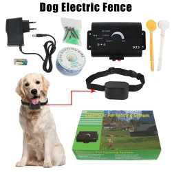 Electric Dog Fence Electronic Pet Fence System Containment Sound Shocked Collar Pet Accessories Dog Training Collar Waterproof