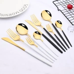24/30Pcs Dinnerware Cutlery Set Mint Green Gold Knife Cake Fork Coffee Spoon Silverware Stainless Steel Kitchen Home Tableware - Image 5