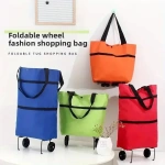 Heavy-Duty Foldable Shopping Cart - Wheeled Grocery Trolley for Home, Office, Moving, Lightweight & Compact - Image 2