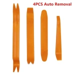 1-12pcs Professional 4Pcs Automobile Audio Door Clip Panel Trim Dash Auto Radio Removal Pry Tool Set Car Panel Removal Tools