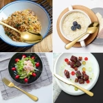 24pcs Golden Tableware Set Light Luxury Stainless Steel Cutlery Fork Knife Spoon Dinnerware Set Minimalist Decor with Gift Box - Image 4