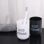 Style Kitchen Cup Organizer Cup Drinking Drinkware Toothbrush Holder Good Morning Cup Washing Cup Bathroom Supplies C0ffee Mug - Image 4