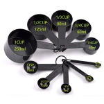 5/10pcs Set Plastic Measuring Spoon Measuring Cup with Scale Kitchen Flour Weighing Powder Sugar Scoop Teaspoon Measuring Tools