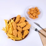 Simulation Fried Chicken Artificial Fake Food Hamburger French Fries Funny Toy Chef Cook Gift Restaurant Shop Display Photo Prop - Image 3