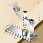 Heavy-Duty Chestnut Cracker Portable Nut Opener Cutte Stainless Steel Chestnut Clip with Non-Slip Handle Chestnut Opener Tools - Image 2