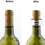 Stainless Steel Wine Bottle Collars Drip Ring Velvet Lined Anti-overflow Wine Drip Catcher for Home Bar Restaurant Outdoor Party - Image 4