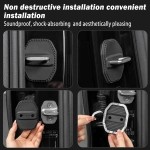 2/4Pcs Silicone Car Door Lock Cover Protective Decoration Case For Jeep Cherokee KL 2016 2017 2018 2019 2020 2021 - Image 6
