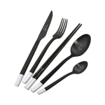 High-end Tableware Stainless Steel Western-style Polished Set Kitchen Cutlery Fork Steak Knife Teaspoon Cutlery Set - Image 5