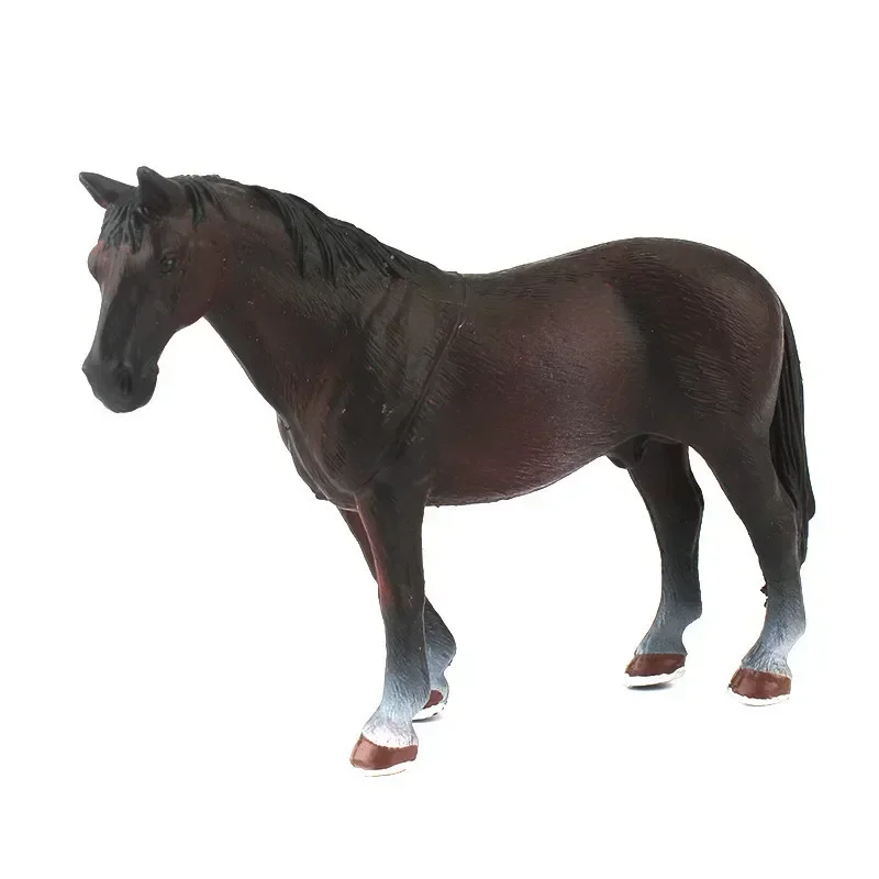 Mini Hollow Type Plastic Farm Animal Toy Action Figure Simulation Horse Model Animation Figurine