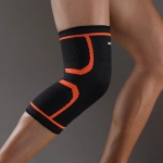 1 Pc Elastic Breathable Compression Knee Support Sleeve for Basketball Running Cycling - Image 2