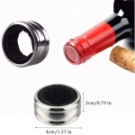 Stainless Steel Wine Bottle Collars Drip Ring Velvet Lined Anti-overflow Wine Drip Catcher for Home Bar Restaurant Outdoor Party - Image 2