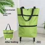 Heavy-Duty Foldable Shopping Cart - Wheeled Grocery Trolley for Home, Office, Moving, Lightweight & Compact - Image 4