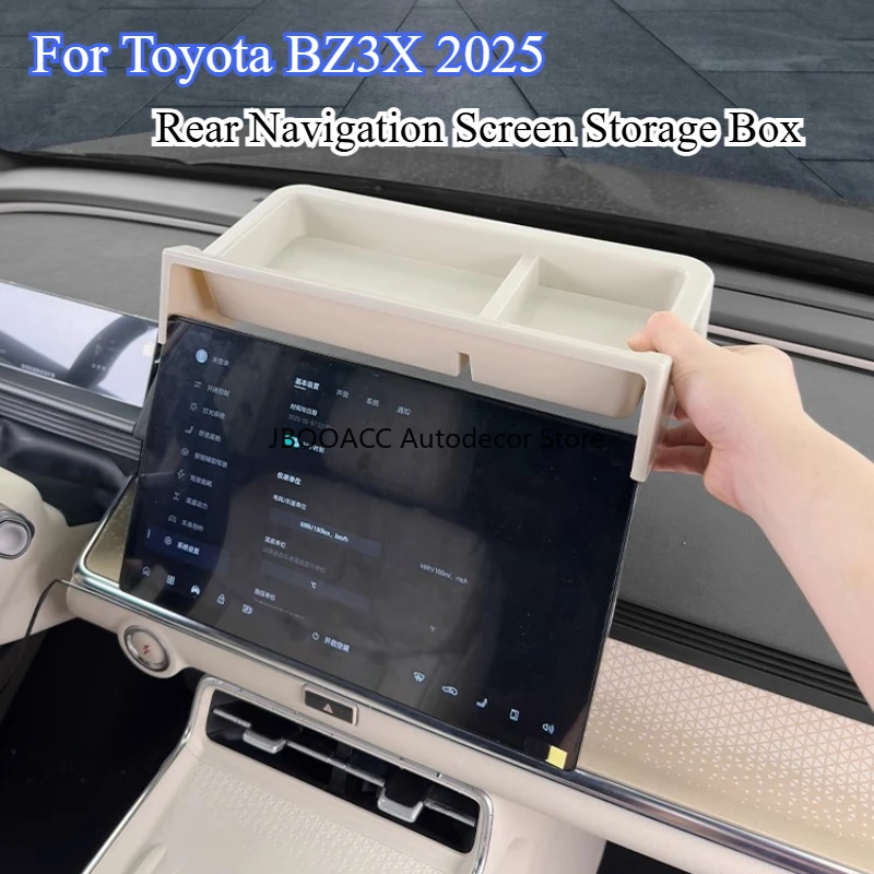 kf-Se8f3d455b3664fc49edf5e064c0510897 For Toyota BZ3X 2025 Car Navigation Screen Rear Storage Box Mobile Phone Storage Box Car Accessories Holder Organizer Stowing - Image 1