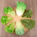 Simulation Lettuce Leaves PVC Artificial Green Vegetable Model Fake Food for DIY Festival Home Party Kitchen Decor 5PC - Image 4